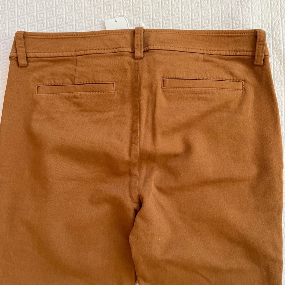 NWT Eileen Fisher Organic Cozy Stretch Slim Pants Dark Clay Size 4 - Picture 8 of 11
